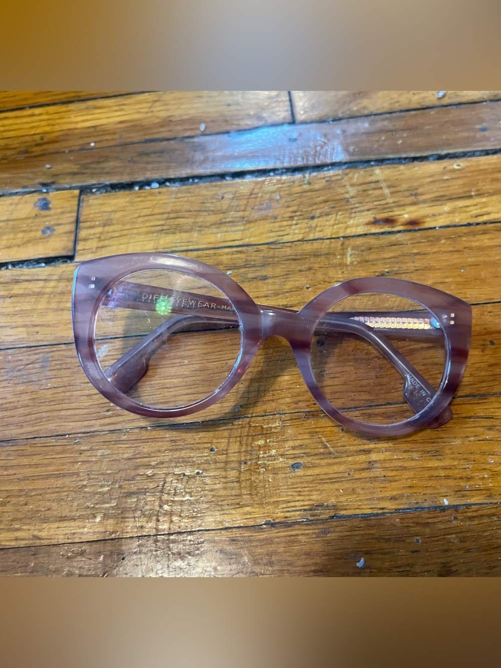 DIFF Blue Light Bloacking Round Pink Women’s Fashion Glasses